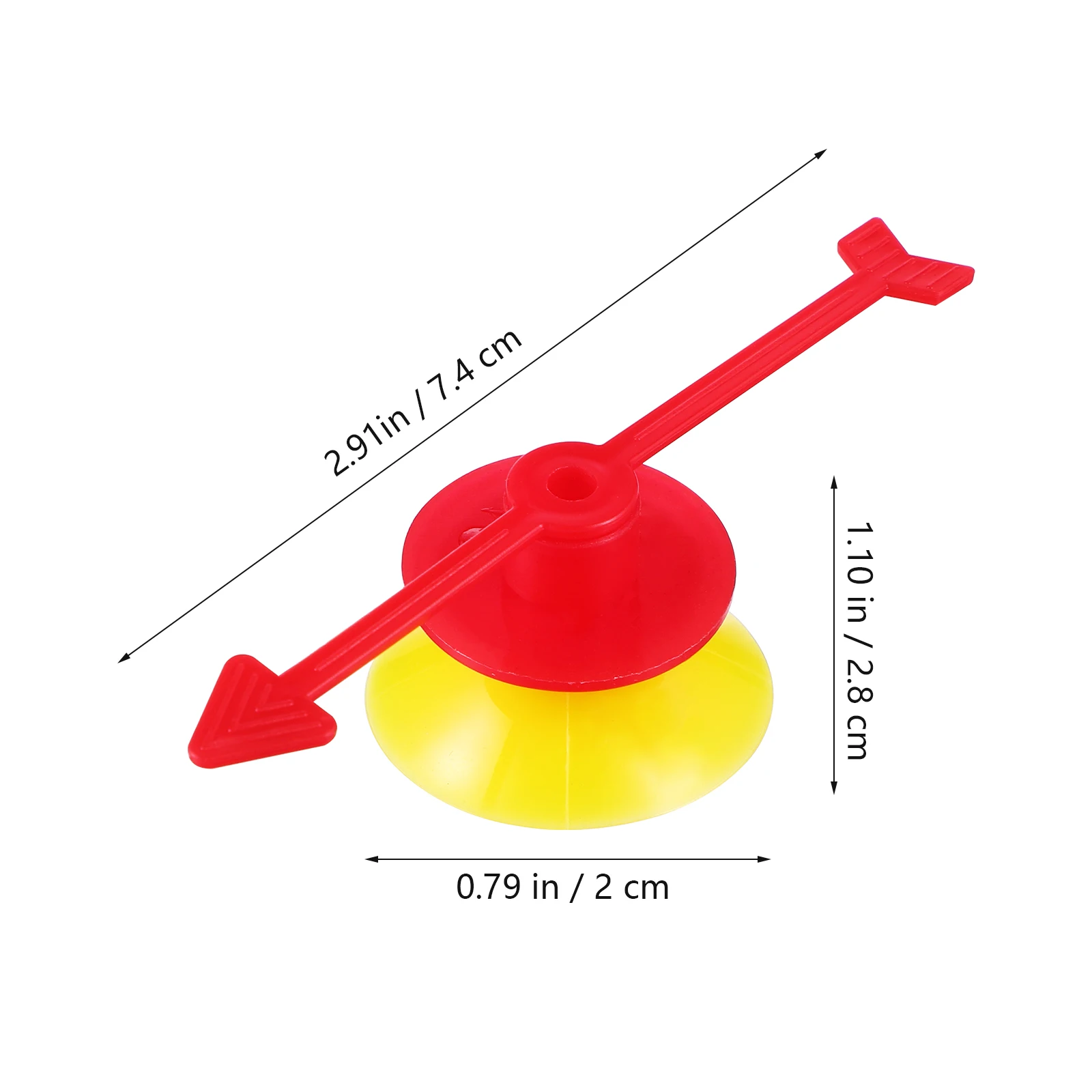 

25 pcs Arrow For Rotating Arrows With Suction Cup Bright Color Plastic Accessories Board Arrows Lottery Wheel