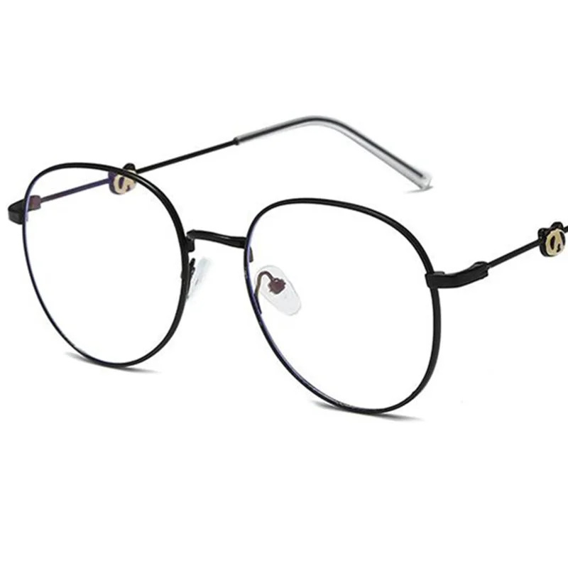 

NEW Anti-Blue Light Glasses Unisex Alloy Frame Glasses Cut Panda Head Spectacles Temperament Googles Simplity Eyeglasses