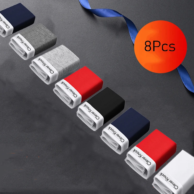 8 قطعة/الوحدة الرجال الملاكمين الملابس الداخلية مريحة الذكور سراويل مثير سراويل بوكسر السروال الرجال أوم boxershorts