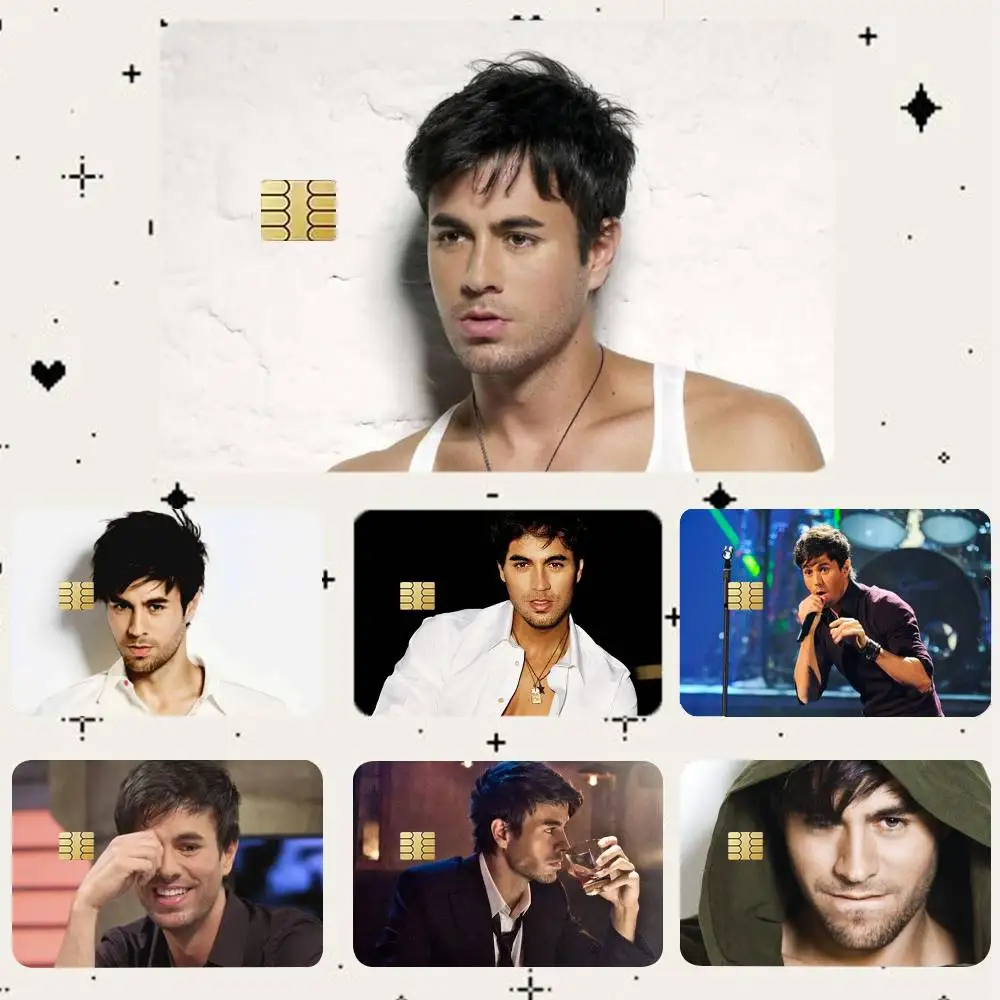 

E-Enrique Iglesias HD Waterproof Card Skins Protective Stickers for Credit Bank Game Cards