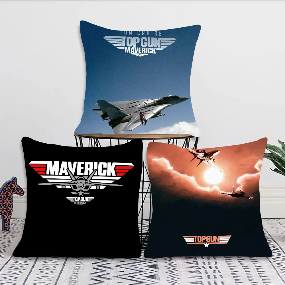 Top Gun Maverick Moive Pillow Case Square Pillow Bedroom Sofa Leisure Comfort Cushion Car Living Room Home Decoration