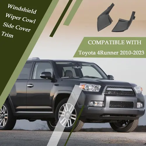 Imagen 1 del producto Embellecedor de cubierta lateral de capó de limpiaparabrisas para Toyota 4Runner 2010-2023 Reemplazar 53867-35020 53866-35030