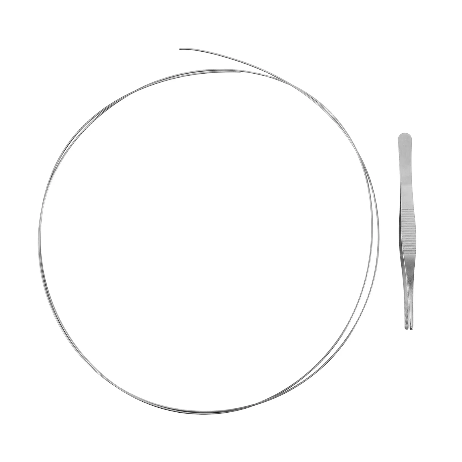 Basketball Net Stringing Rope Stainless Steel Wire Hoop Threading Frame Netting Easy Installation Adjustable Length