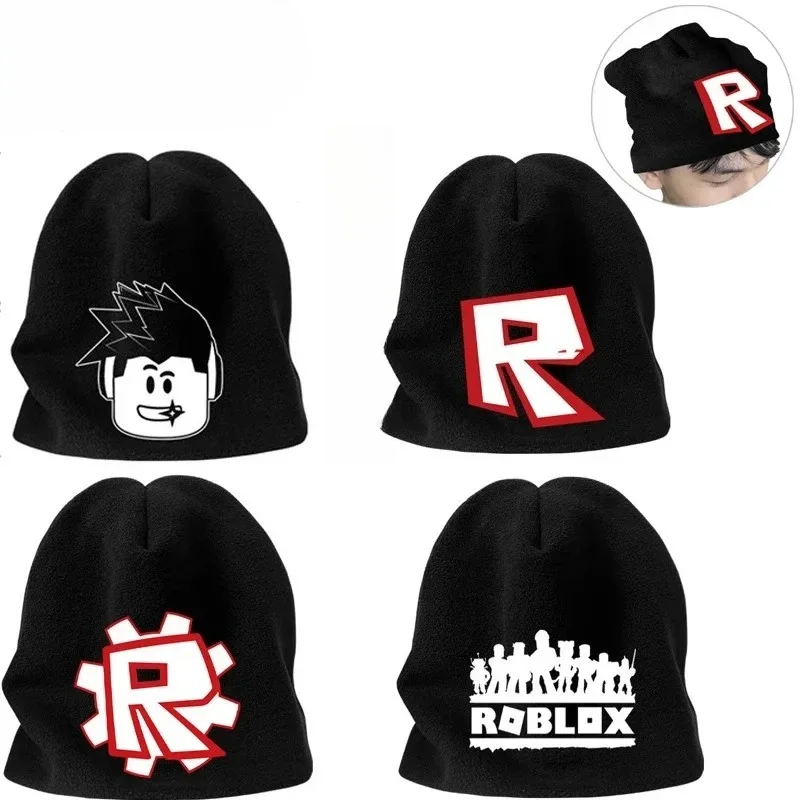 Nuevo Gorro de Punto con Diseño de Roblox, Cálido para Otoño e Invierno, Regalo de Cumpleaños, Navidad, Versátil, de Tela Suave, Unisex