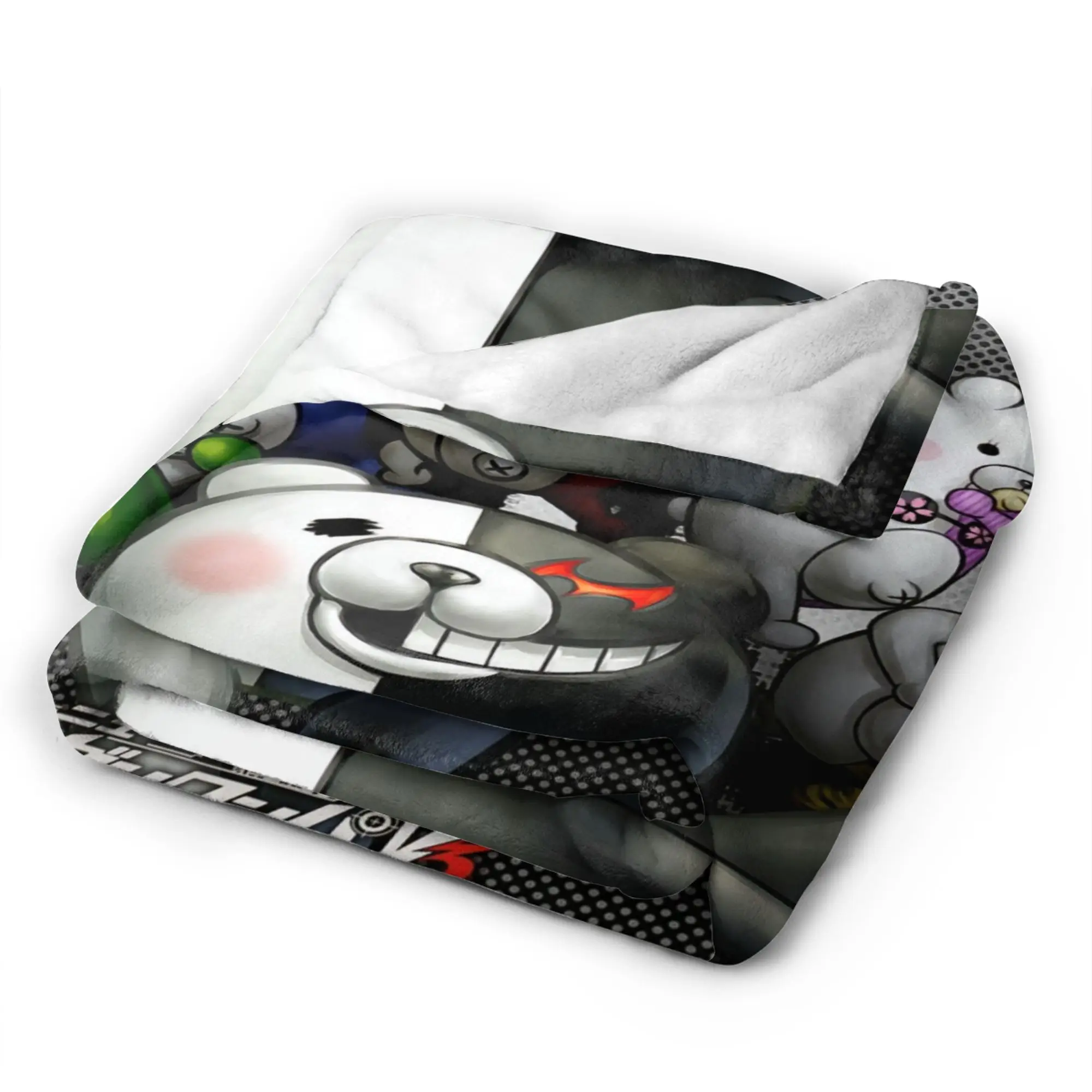 Danganronpa Super Warm Blankets Nagito Komaeda The Ultimate Girls Boys Plush Throw Blanket Funny Couch Chair Sofa Bed Cover