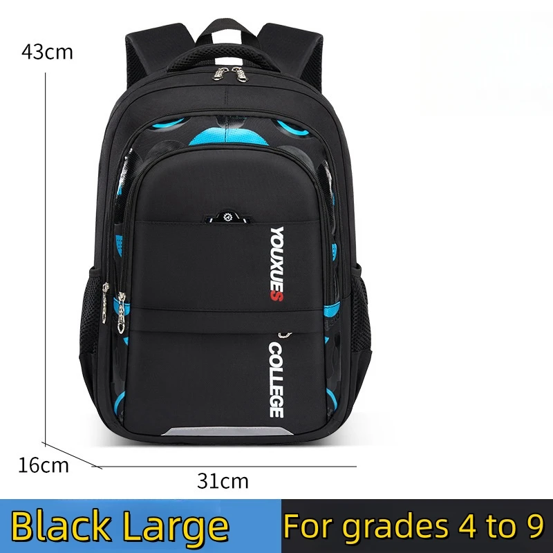 New Large-Capacity 4-9 Grades Students Shoulder Bag Primary Middle School Multi-Compartment Student Schoolbag Waterproof Wear-re