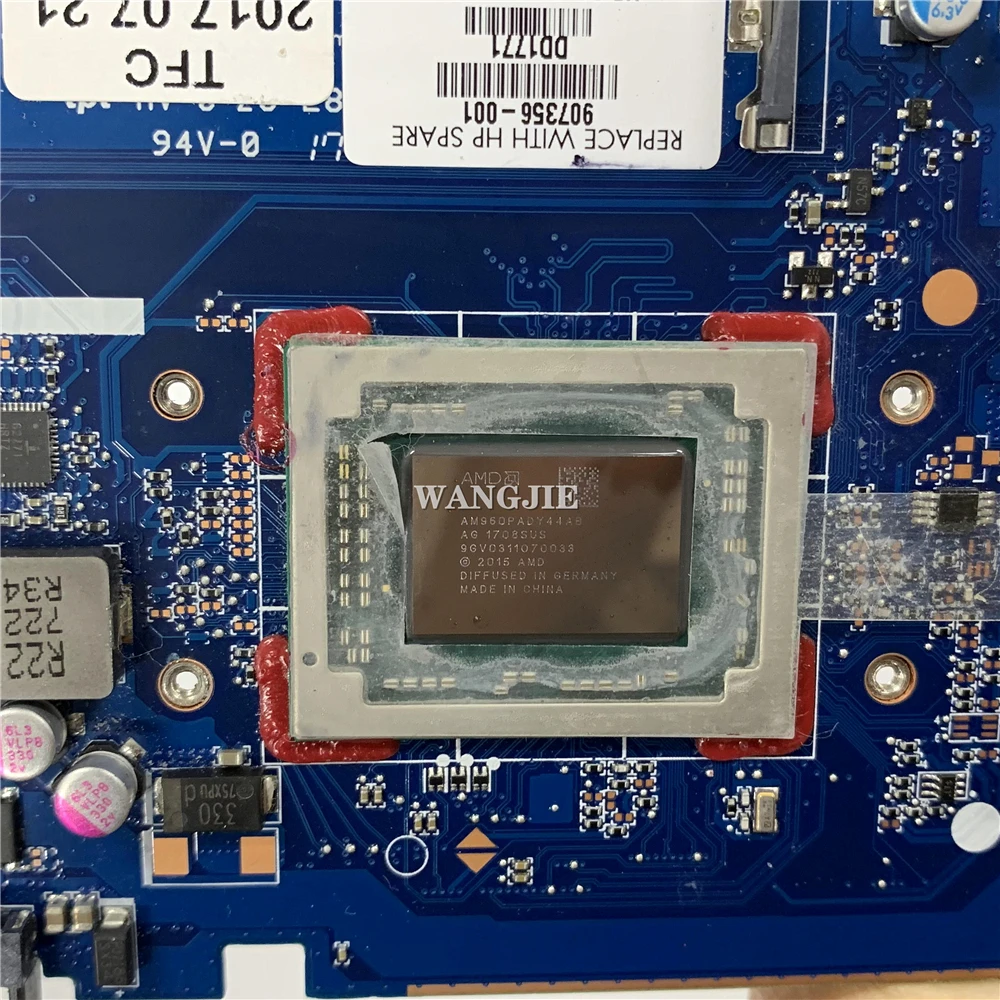 Imagem -05 - Placa-mãe Portátil para hp Probook 455 g4 907356601 907356001 A10-9600 Cpu Dax93amb6g0 100 de Trabalho