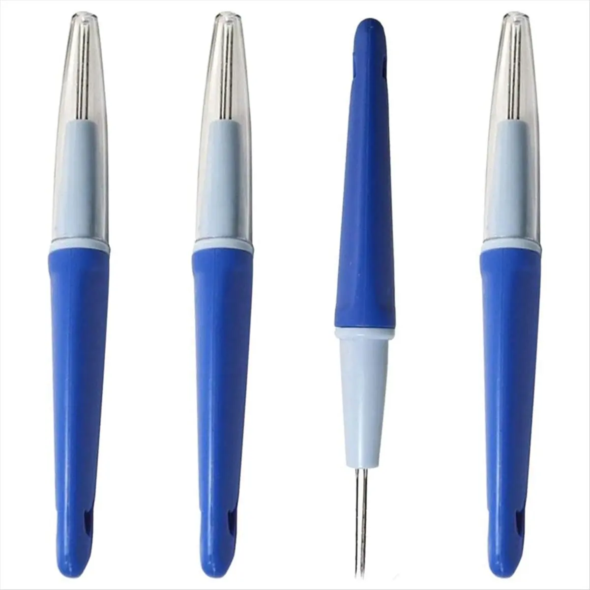 4Pc Needle Felting 3 Needle Tool, with 3 Needle Wool Felt Needle Tool Felt Needle Tools Metal+PVC