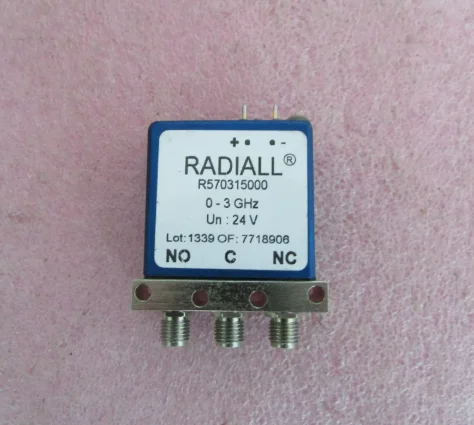 Radiall R570315000 RF Coaxial Switch 3GHz 300W 24V SPDT SPnT Latching