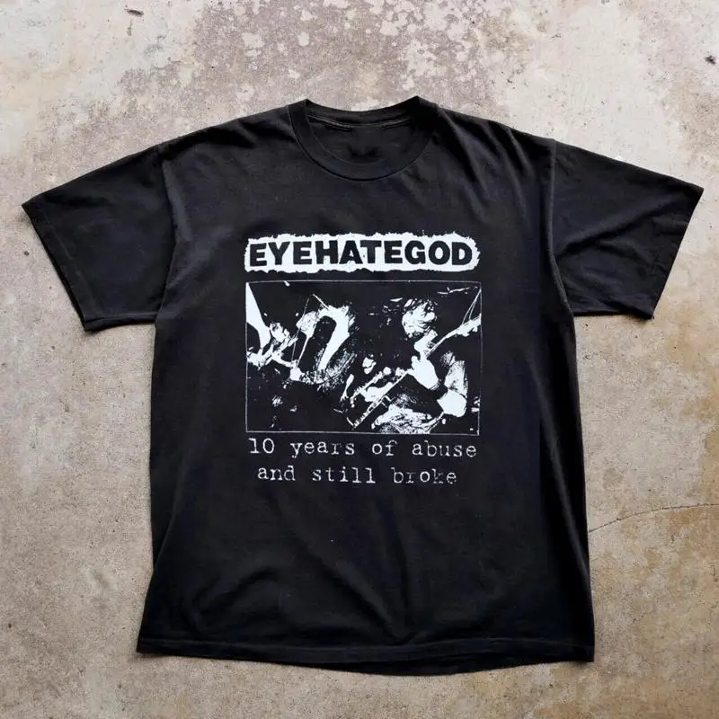 VTG EYEHATEGOD '10 years of abuse' Black All Size GifT T Shirt NI1176