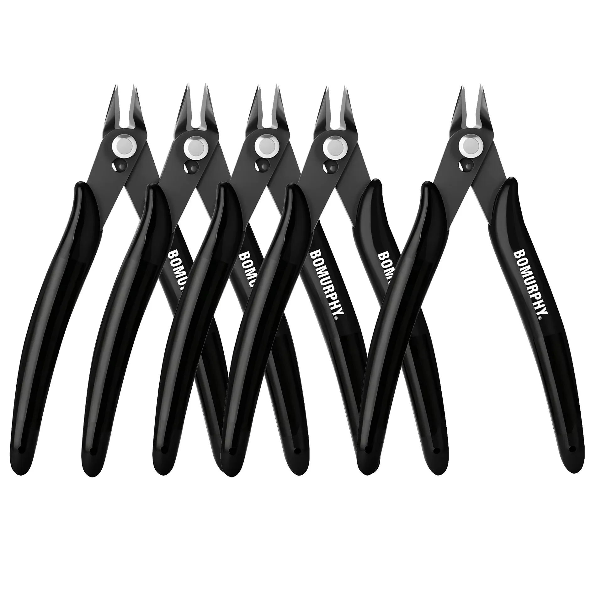 BOMURPHY 170 Diagonal Side Cutting Pliers Black Wire Cutter for Electronics 3D Printing Filament Jewelry DIY Hand Tool
