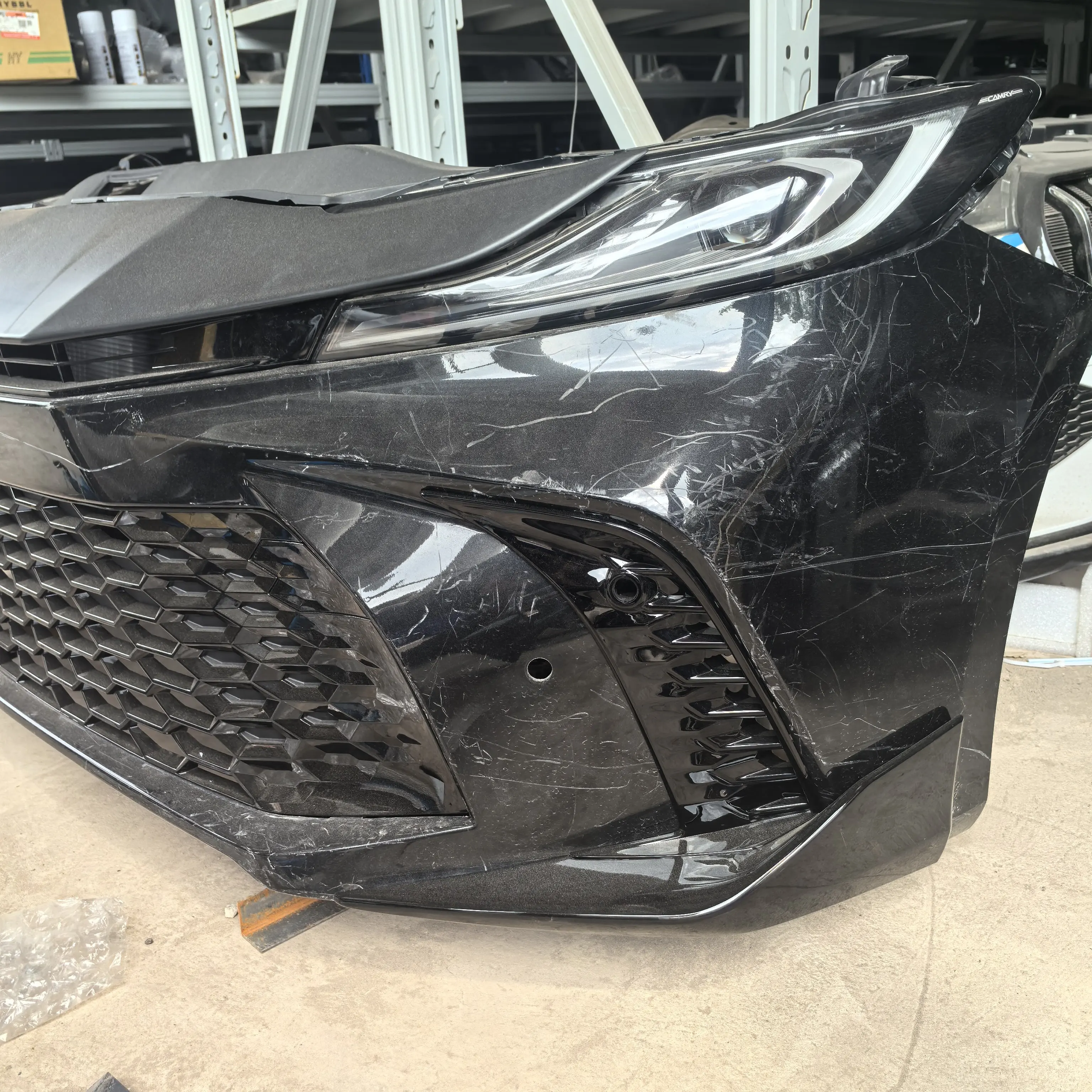 New for for Camry Front Bumper Kit Assembly with Headlight Radiator Plastic Replacement/Repair Bulk Discount Available