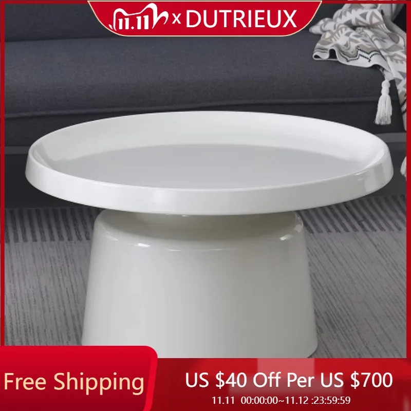 

Round Decoration Coffee Table Beauty Big Size Vintage Universal Save Space Side Table Minimalist Mesa Auxiliar Room Decorations