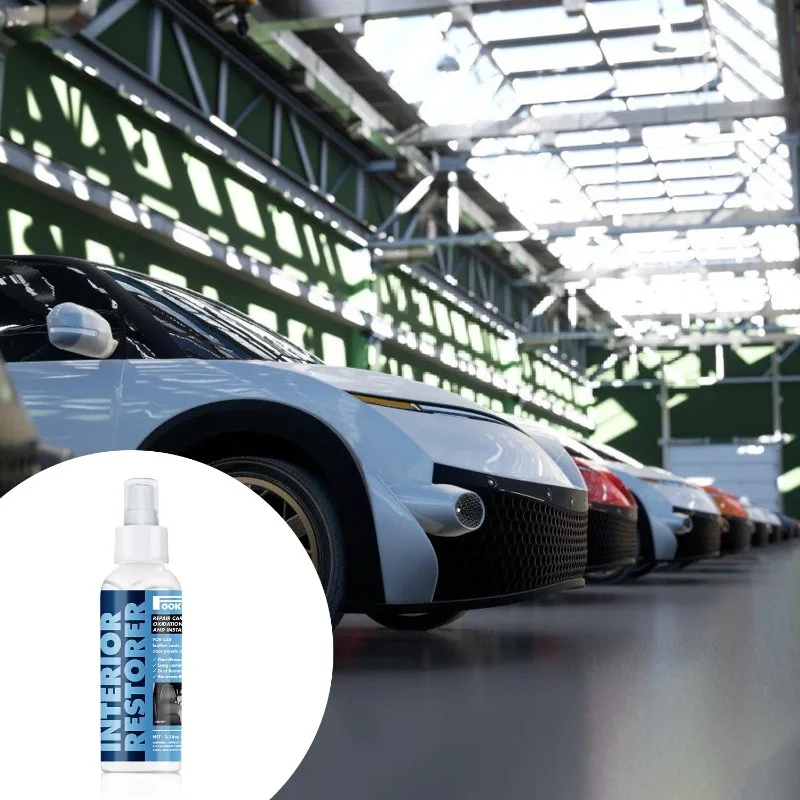 100ML Car Renovation Automotive Plastic Refurbishment Agent Interior Update Repair and Maintenance Spray Car Light Cleaner