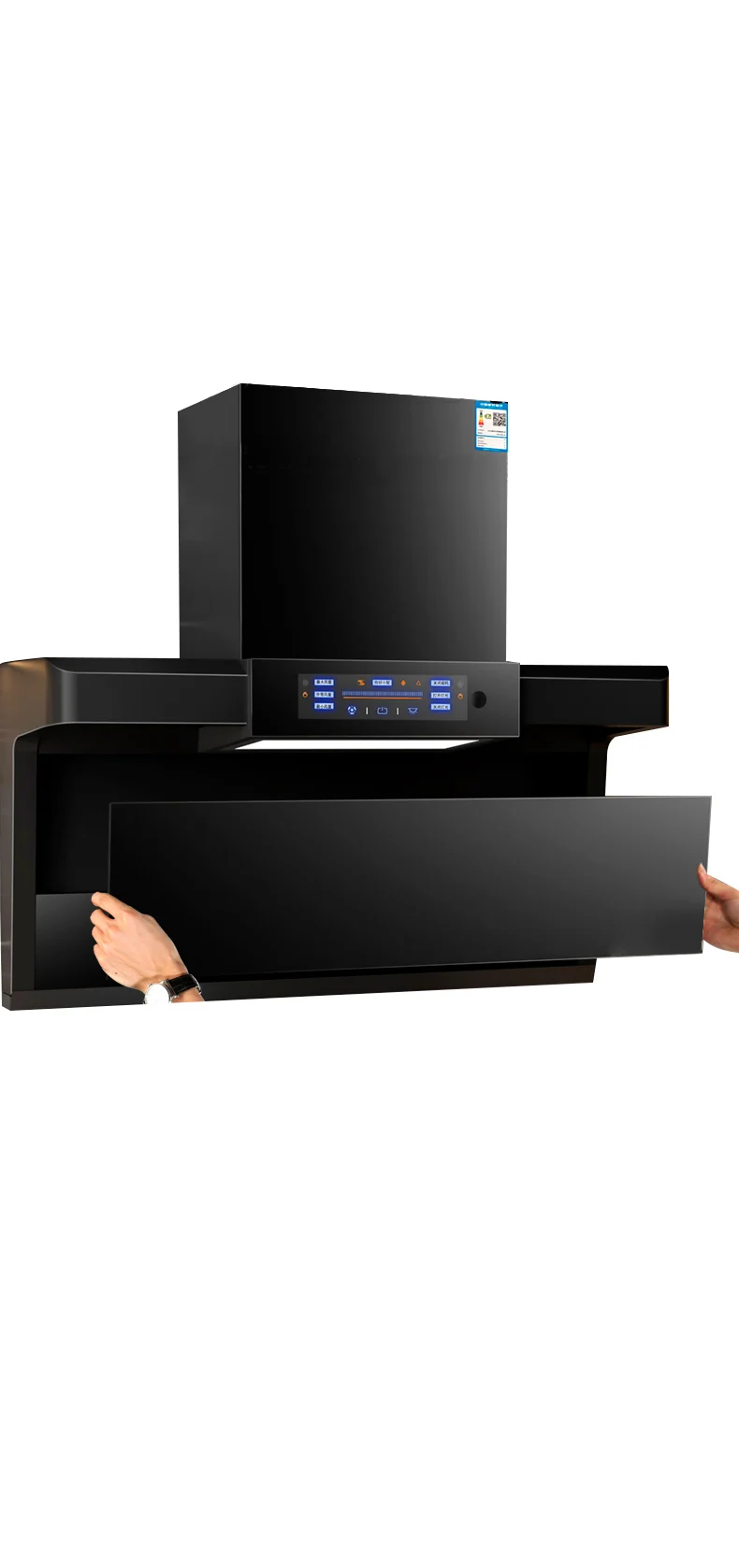 Wholesale Pricing Energy Efficient Home appliance kitchen Large suction top side double suction range hood