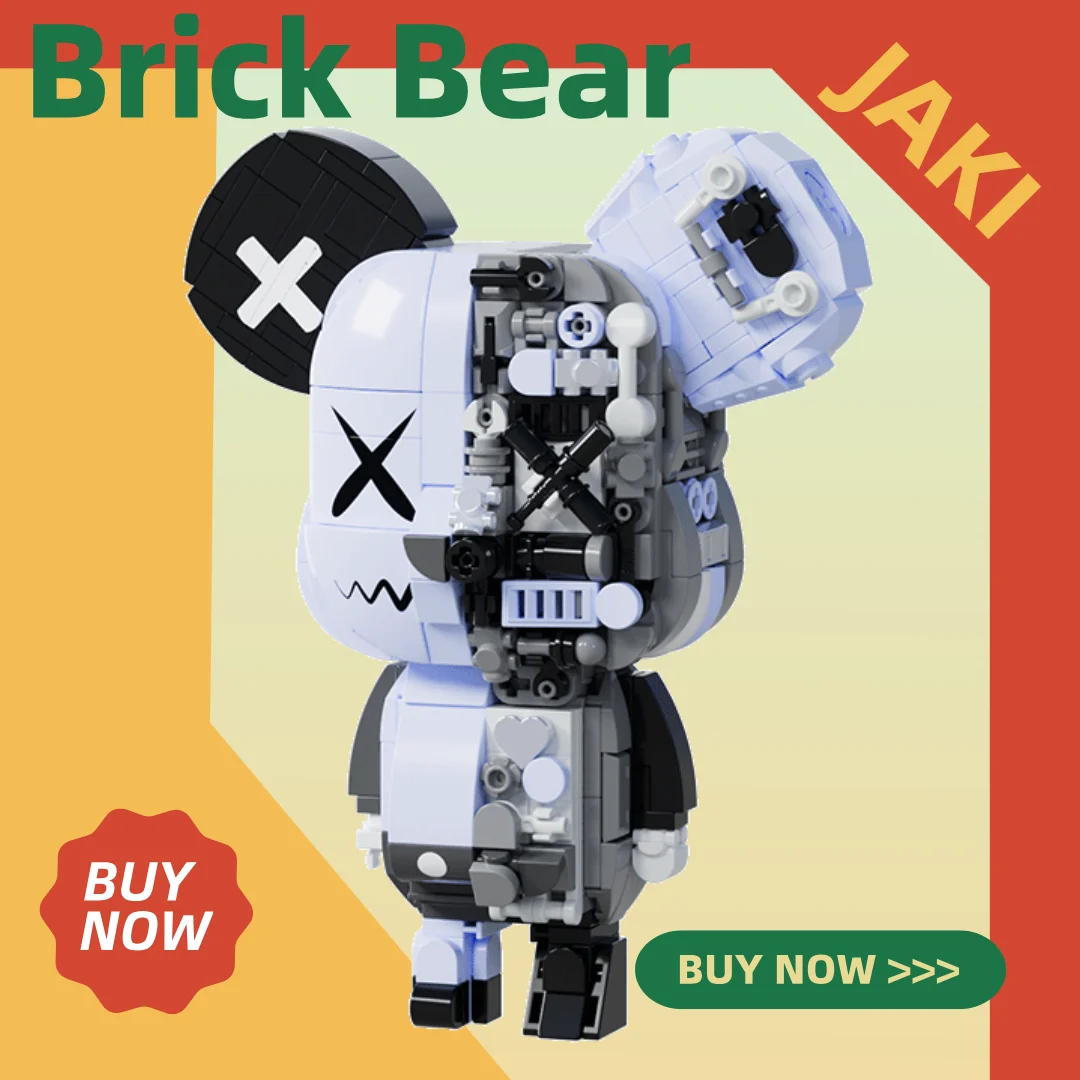 مكعبات بناء مغناطيسية من جاكي بير - لعبة فنية جمالية ميكانيكية قابلة للجمع، هدية عيد مثالية لها ولها