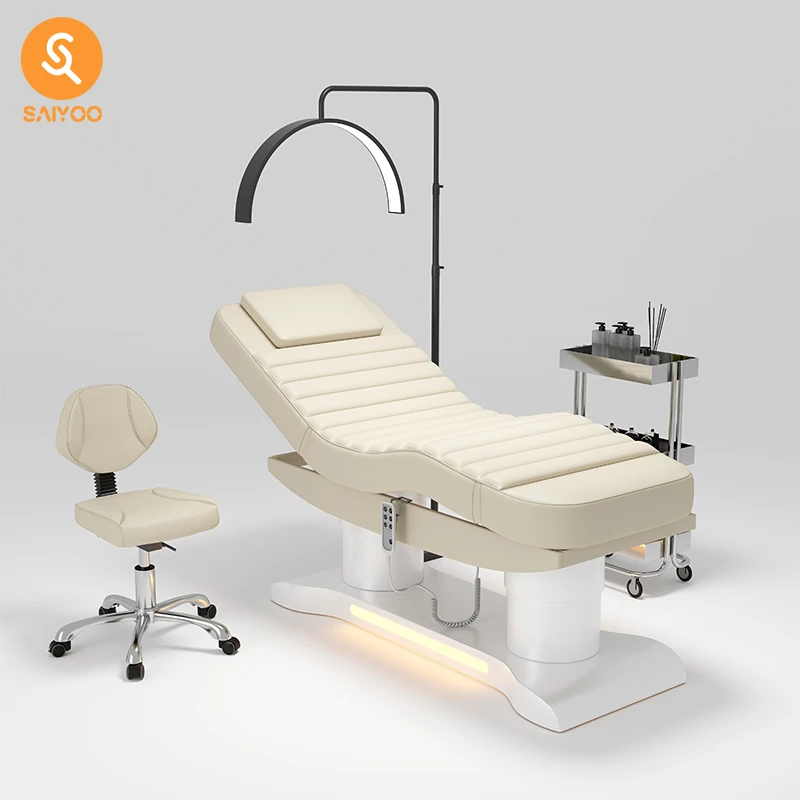 

Electric Adjustable Facial Massage Bed Set Salon Spa Beauty Room Eyelash Bed