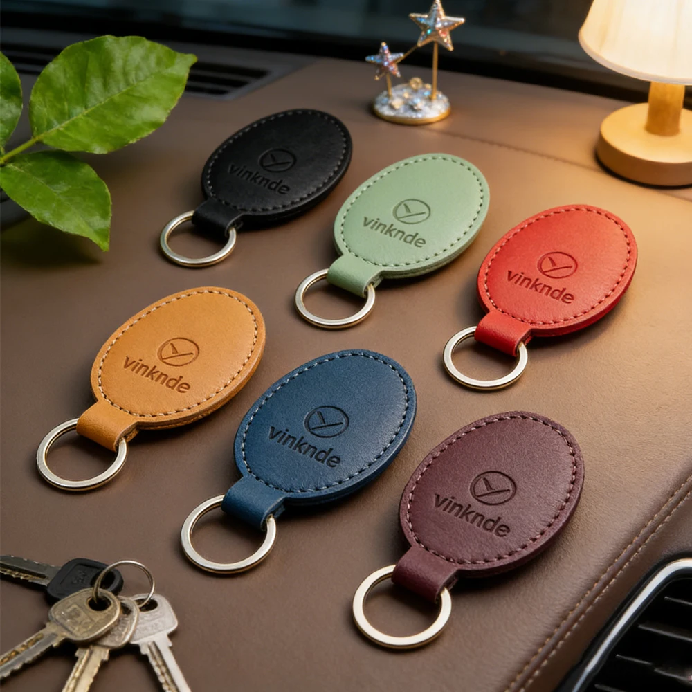

Bulk Factory Custom Made Your Own Pu Key Chain Oval Shape Car Logo Leather Photo Key Chain Leather Blank Leather Key Ping