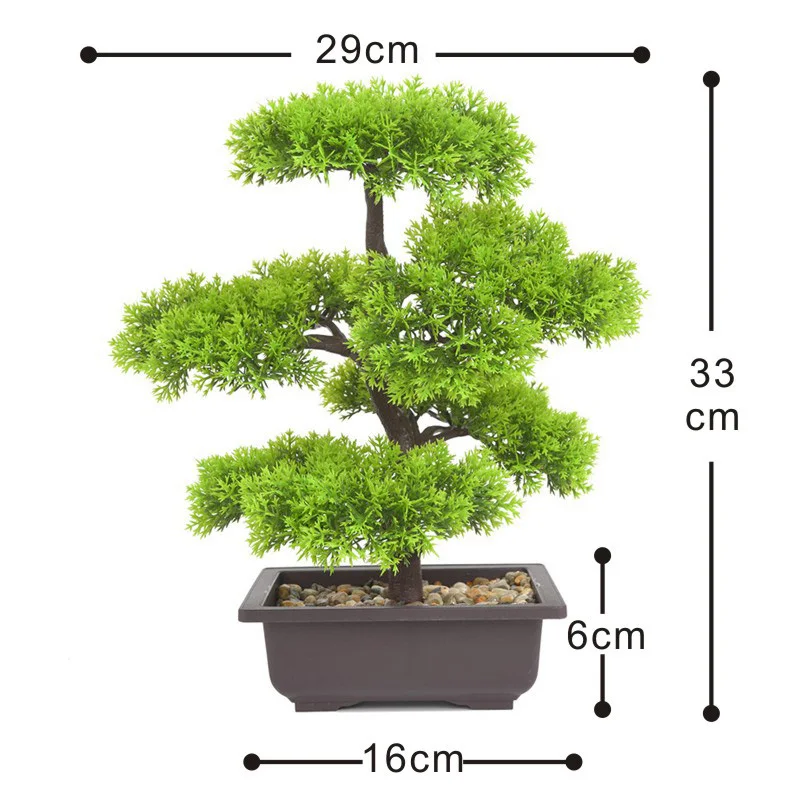 Artificial Plants Bonsai Small Tree Pot Fake Plant Flowers Potted Ornaments For Garden Decor Home Room Table Decor