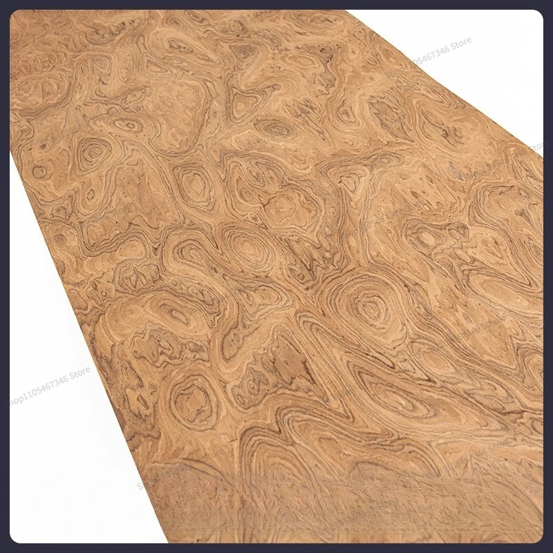 For Brown Tree Tumor Solid Wood Leather Designer High-grade Wood Leather Veneer Board Sticker