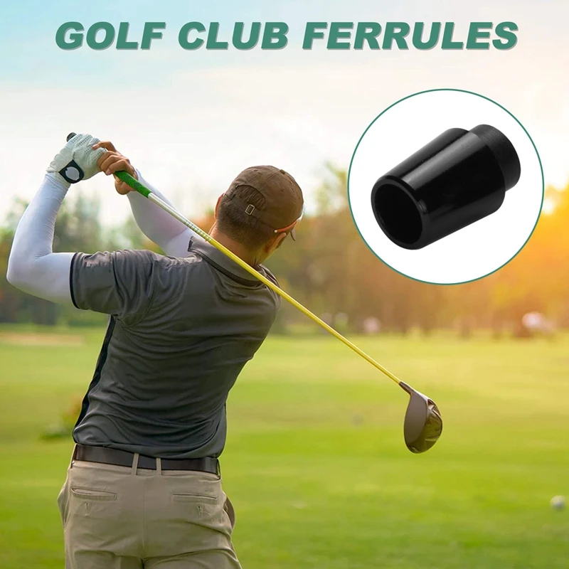 12Pcs Golf Ferrules Compatible with Irons 0.355 Inch Tip Irons Shaft Golf Club Shafts Sleeve Adapter-A57M