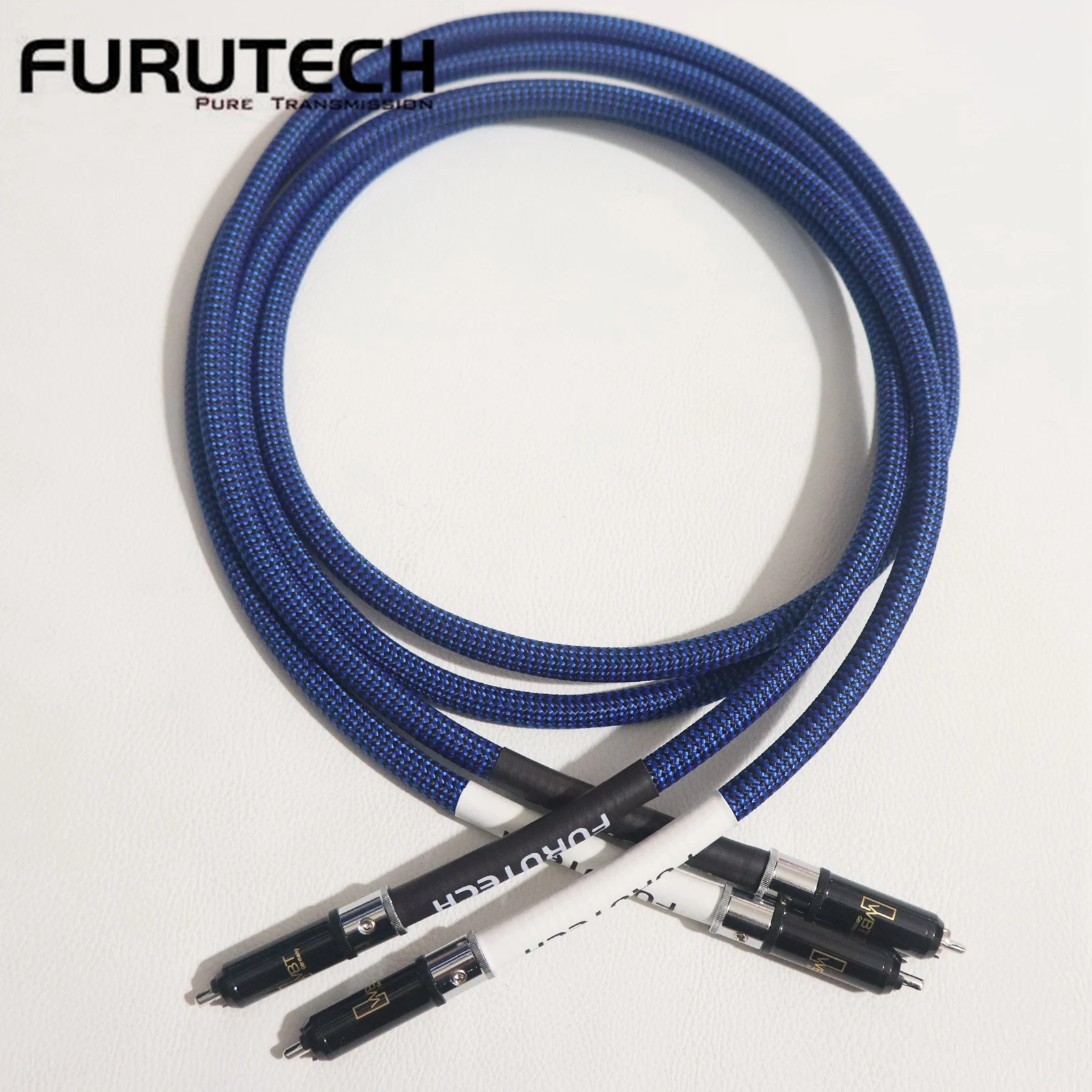 New 1 pair FURUTECH DAS-4.1 Top-of-the-line RCA cable Alpha OCC conductor HiFi RCA upgrade line with Silver WBT 0152Ag rca plug