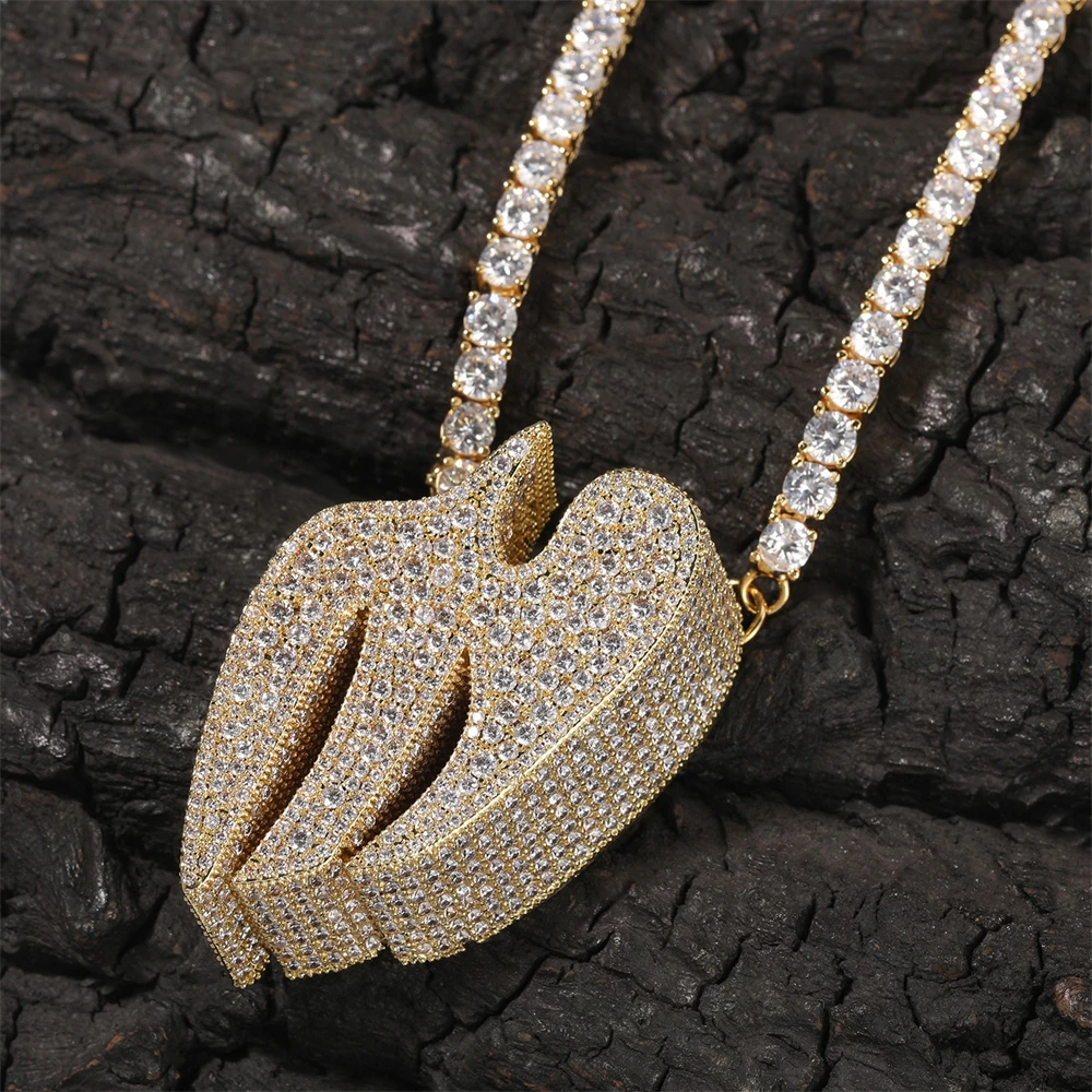 

Новое поступление, модная подвеска в стиле хип-хоп с ласточкой, нишевая стильная теннисная цепочка, аксессуар унисекс