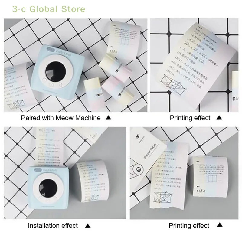 Mini carta per stampante carta termica autoadesiva stampanti per etichette a colori HD stampa senza inchiostro fotografica