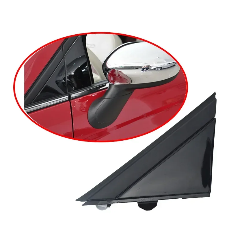 

For 2012-17 FIAT 500 Matte Texture 1SH17KX7AA 1SH16KX7AA Left Right Door Mirror trim Cover Molding Glossy Black 2012 - 2019