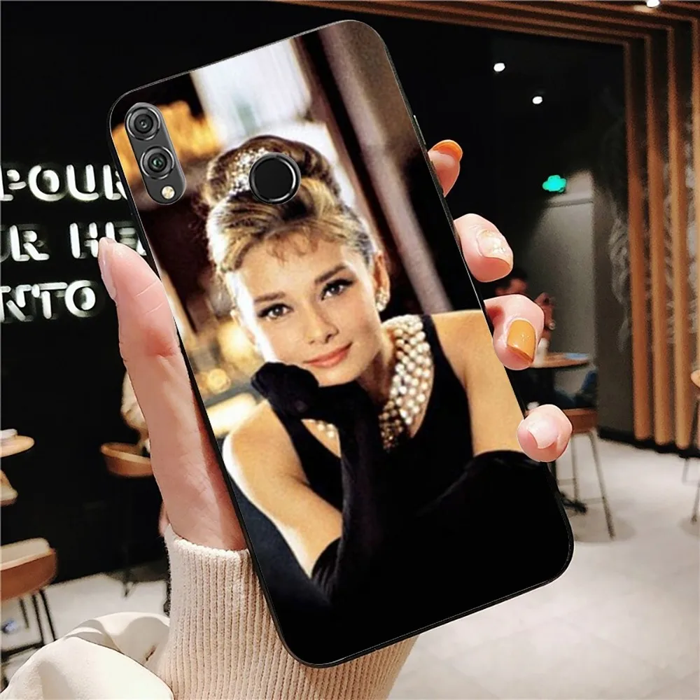 Audrey Hepburn Phone Case For Huawei Honor 10 lite 9 20 7A 9X 30 50 60 70 pro plus Soft Silicone Cover