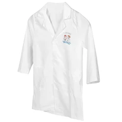 Ragazza Halloween Decorativa Camice da laboratorio per bambini Costume in poliestere bianco Lavabile Scienziato Vestiti Ragazzi Trench per bambini