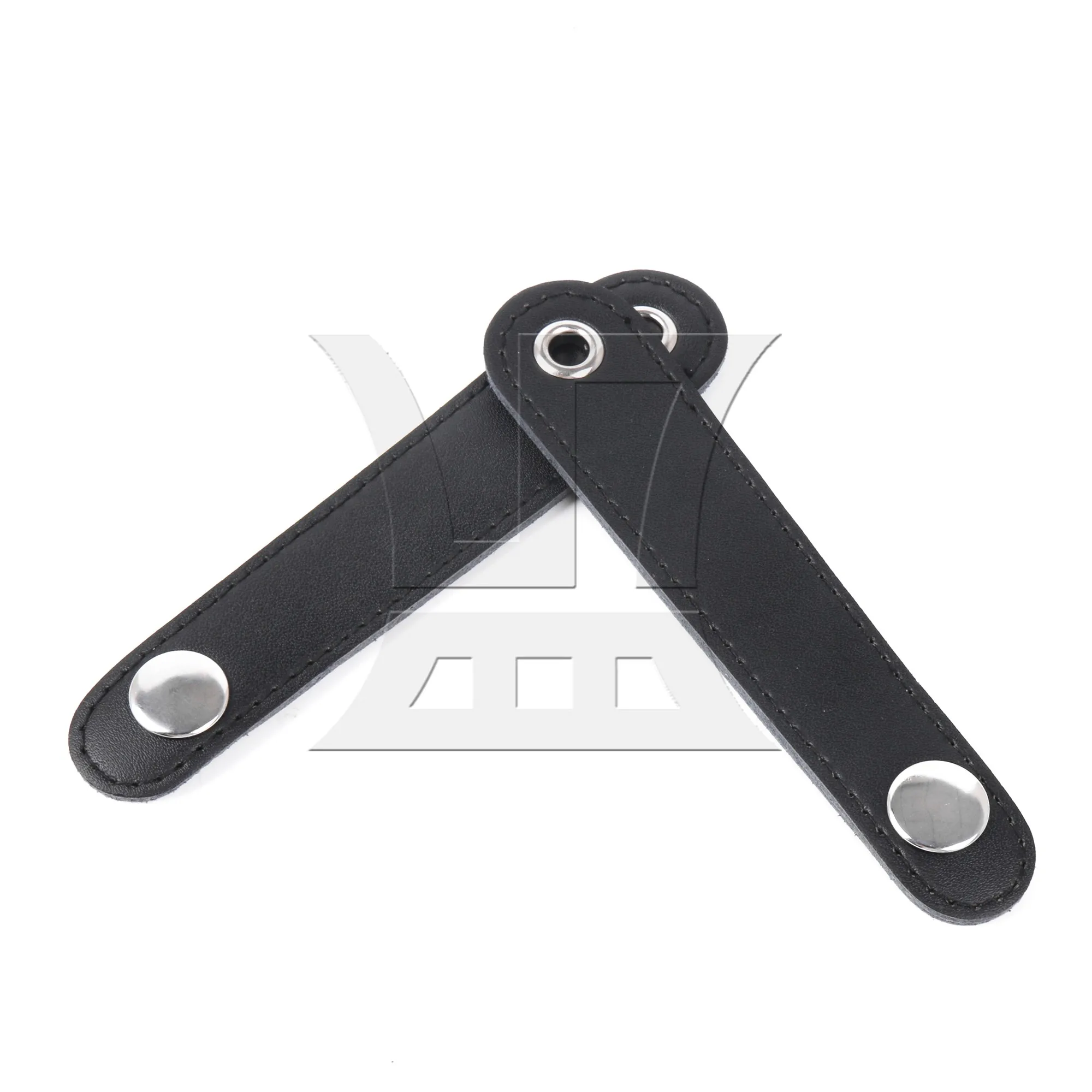 Yibuy 6 шт. черные кожаные регулируемые ремни-аккордеон 10 см с пряжками