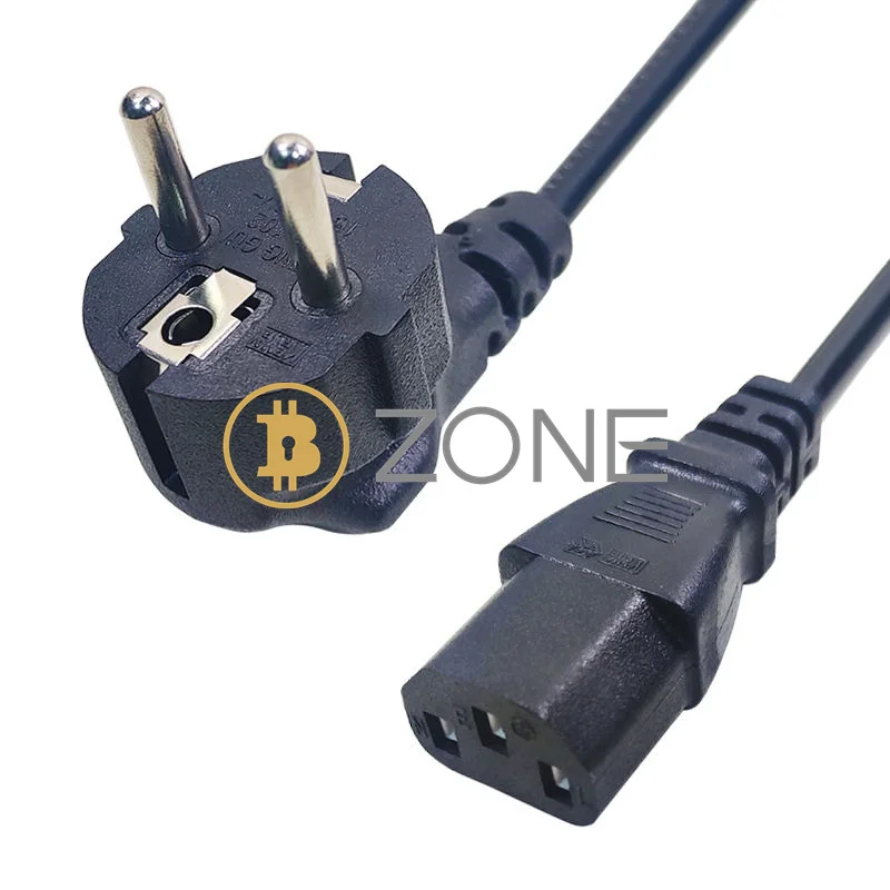 1.5M 250V Europese Heavy Duty Power Wire Iec C13 Connector Socket Dik Netsnoer Voor Bitmain Antminer L3 + S9j Z15