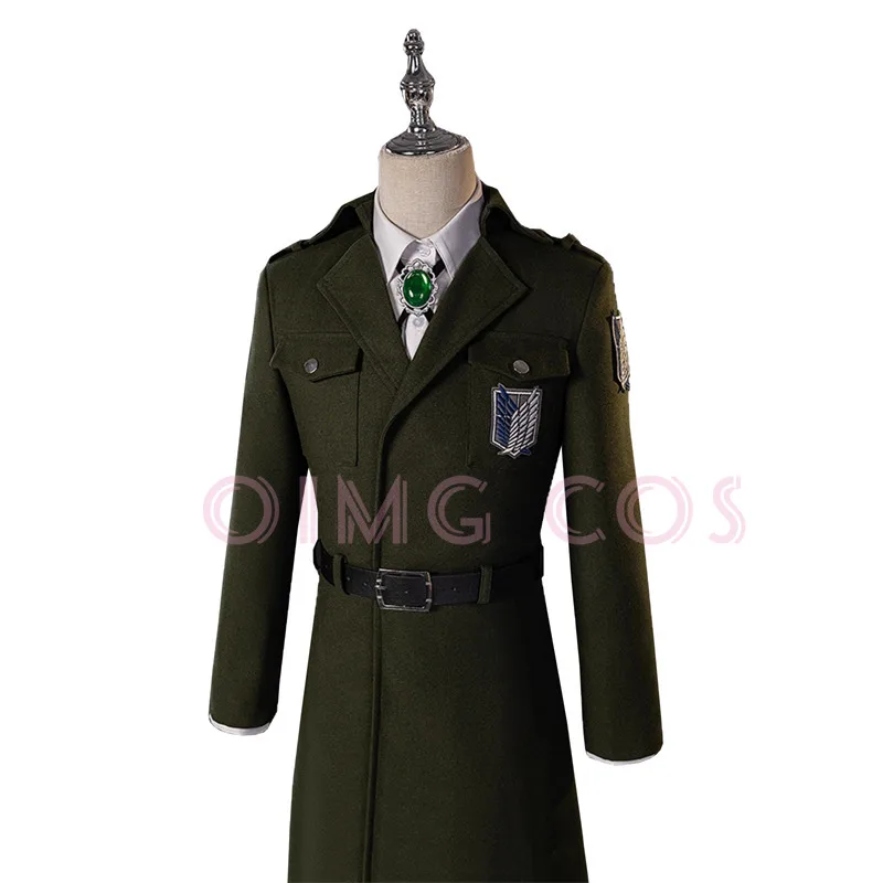 Attack On Titan Costume Cosplay Abito da uomo Camicia bianca Uniforme di carnevale per adulti Anime Costumi per feste di Halloween Masquerade