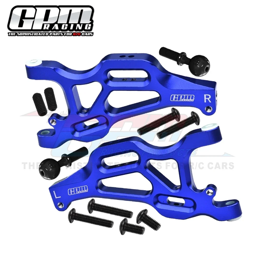 GPM Metal Aluminum Alloy Front Lower Suspension Arms Swing Arm ARA330606 for ARRMA 1/7 MOJAVE V2 EXB 6S BLX Upgrade Accessories