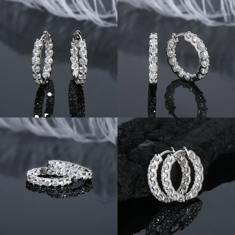 IOGOU 3mm Moissanite Stud Earrings for Women, 100% S925 Sterling Silver Sparkling Jewelry Gift with Certificate