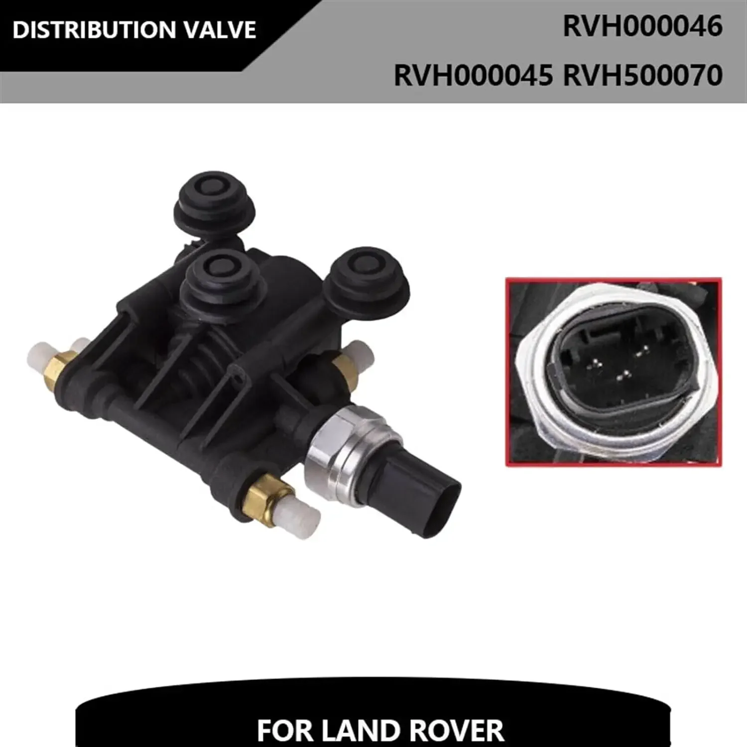 RVH000046 Compressor Valve Block Fit for Land Rover Discovery 3 4 (LR3/LR4) Range Rover Sport 2005-2015 RVH000045 RVH500070