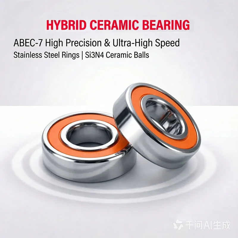 5pcs Ceramic Bearing 6x10x3mm SMR106C 2OS Stainless Steel Hybrid Ceramic Bearing SMR106 SMR115 SMR117 SMR125 SMR126 SMR128 2RS