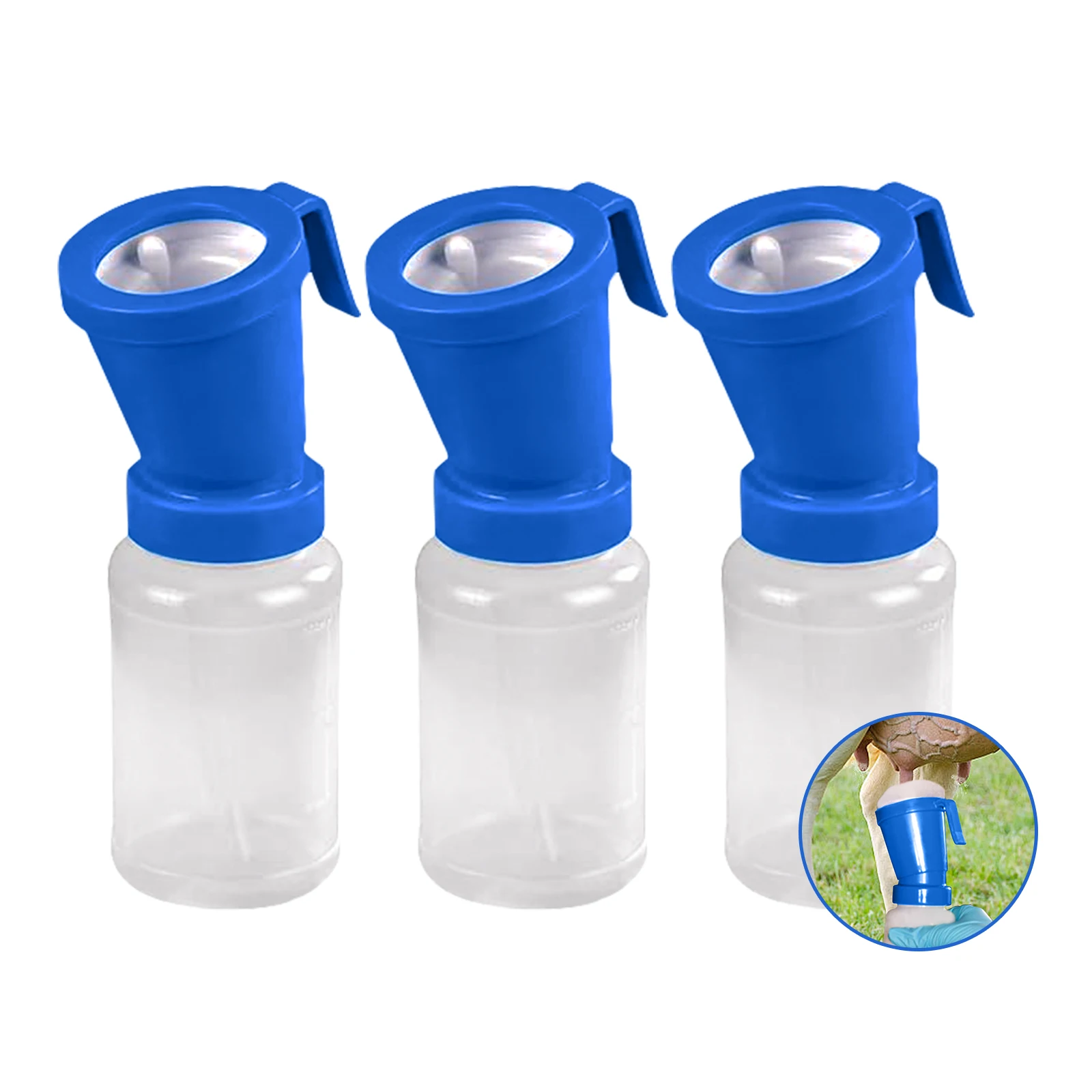 1pc teta dip copo conveniente profissional evitar retorno portátil mamilo limpeza gado suprimentos 300ml copo para cabra vaca