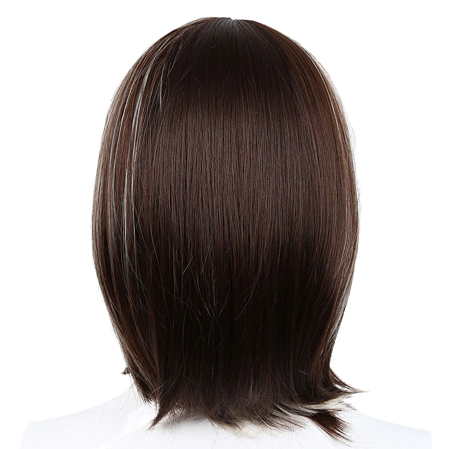 A11I Peruca Cosplay feminina de cabelos médios para meninas, cabelo médio e longo com franja dourada mista + marrom