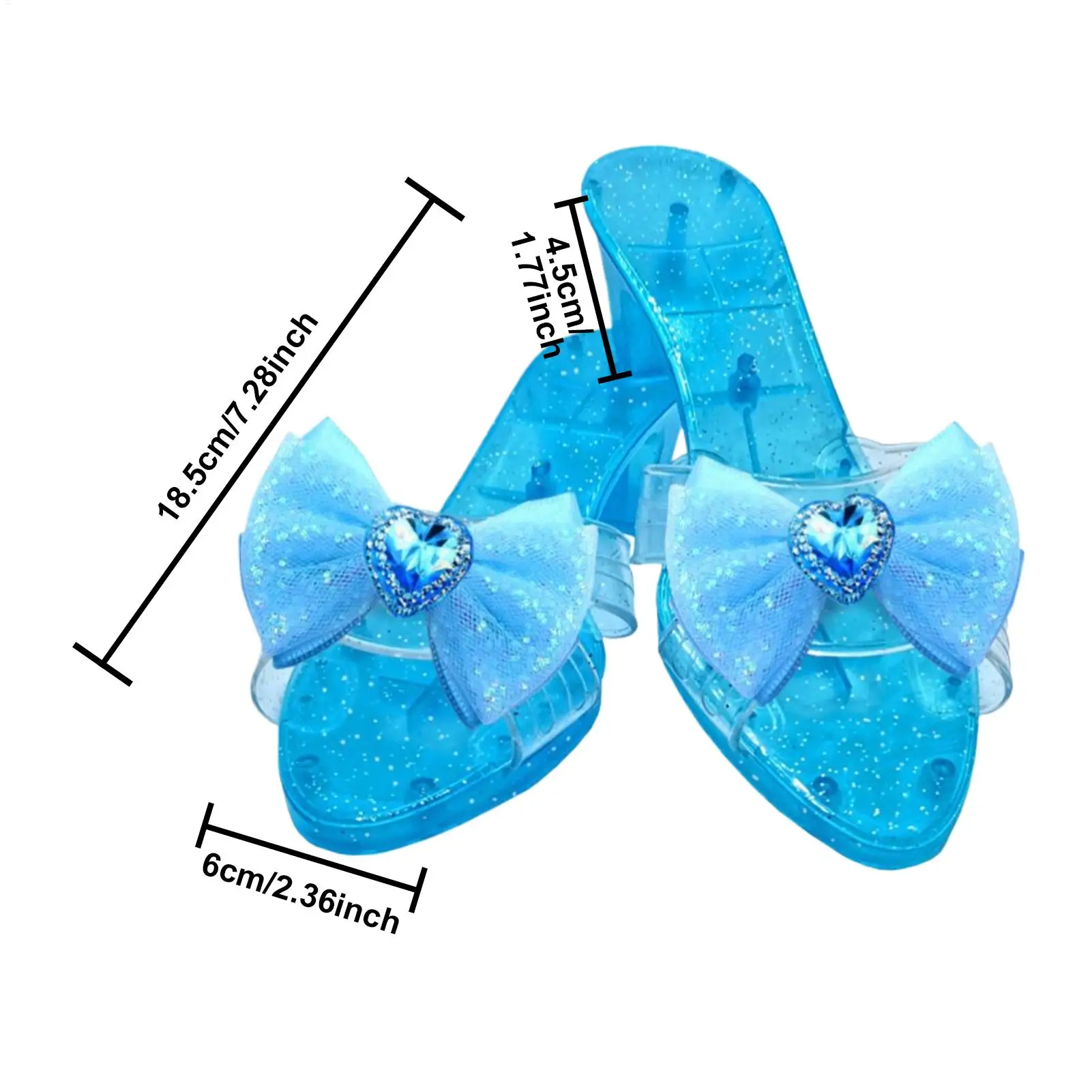 Mädchen Prinzessin Schuhe Cosplay Kristall Schuhe für Bühne Maskerade Besondere Anlässe Dekorateure Make-Up Dress Up Prinzessin Spielzeug