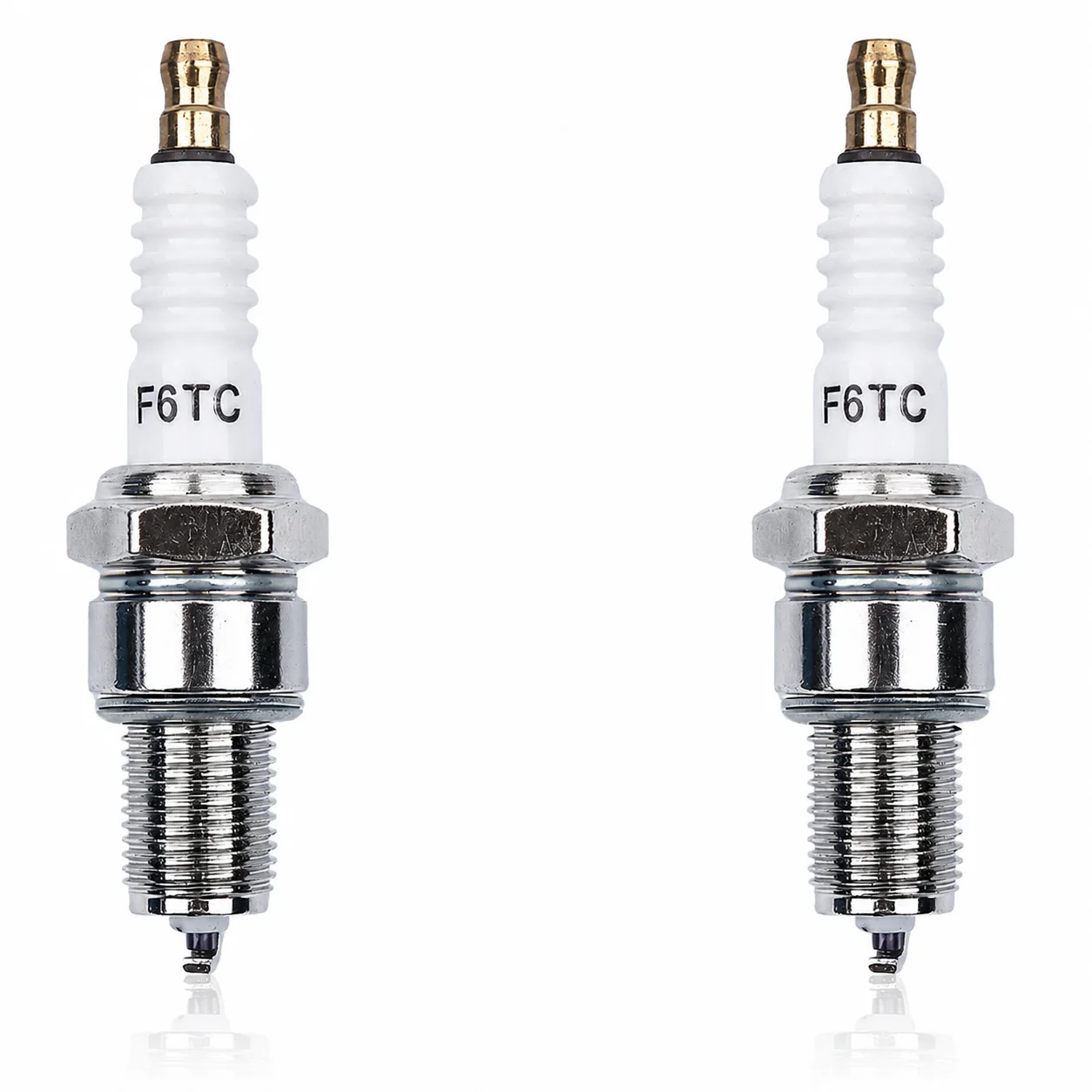 Spark Plug Set of 2 For Honda GX120 GX160 GCV160 GX200 GX240 GX270 GX340 GX390 Engine Parts, Replaces NGK BP6ES/CHAMPION N9YC