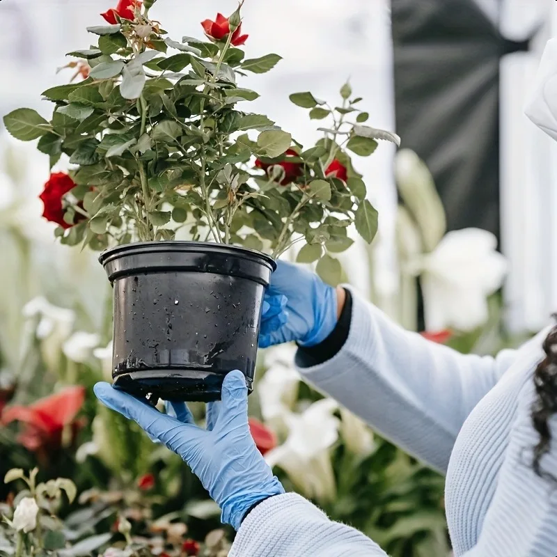 

50/100Pcs Disposable Nitrile Gloves,Durable Household Cleaning Gloves,Garden Planting and Digging Non-slip Dirt-resistant Gloves