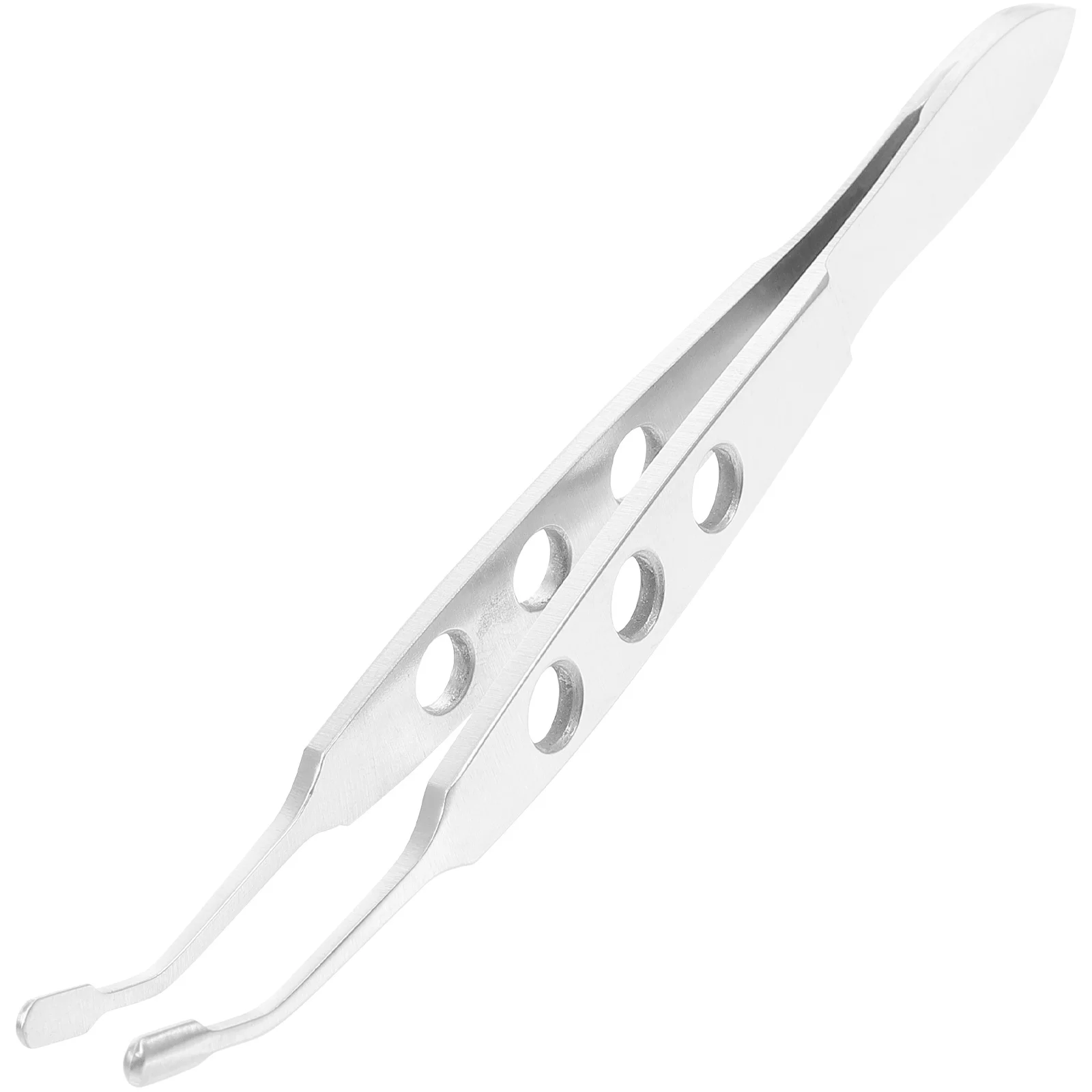 Stainless Steel Meibomian Gland Expressor Tweezers Eyelid Forceps Smooth Edge Tool for Eyelid Massage and