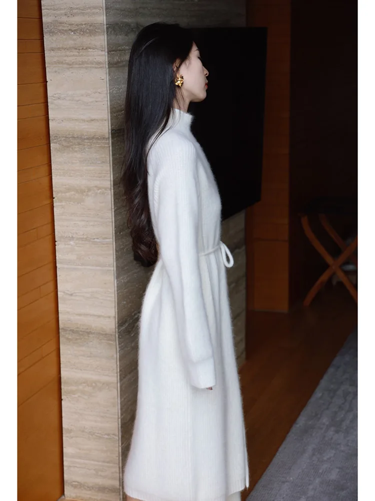 

Ele вязаный свитер, кардиган, комплект оранжевого цвета с пионом, повседневный женский комплект из двух предметов, осенняя коллекция Faion