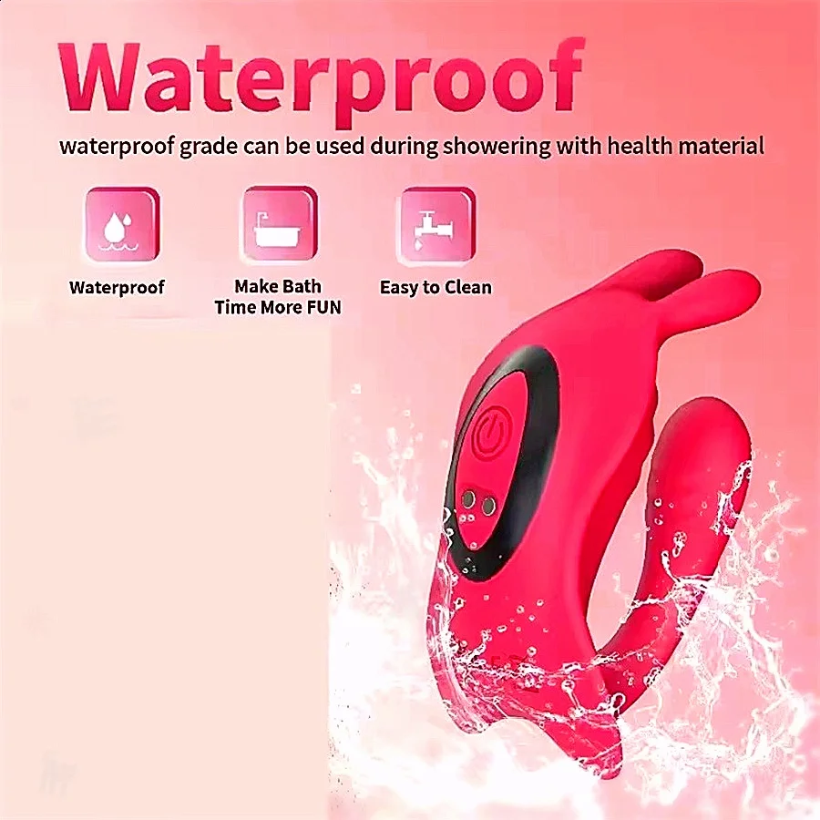 أرنب يمكن ارتداؤها اللباس الداخلي هزاز G بقعة البظر محفز APP التحكم أنثى متعة الاستمناء لعبة الجنس الكبار للنساء زوجين