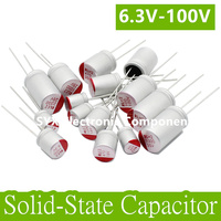 10Pcs Solid-State Capacitors DIP 6.3v 10v 16v 25v 35v 50V 63V 100V 100uf 220uf 330uf 470 560uf 680uf 820uf 10000uf 1500uf 2200uf