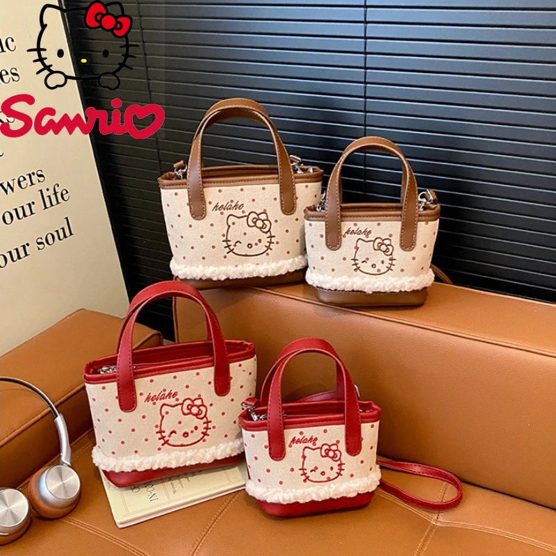 

Hello Kitty New Women's Crossbody Bag Fashionable High Quality Girls Handbag Cute and Versatile Women's Mobile Phone Storage Bag