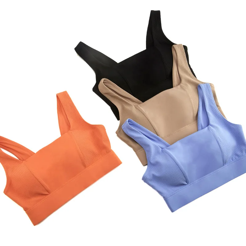 Maxdutti Integrated Cup Sports Bra, European And American Plus Size Sports Bra, Women's Adjustable Buckle Yoga Bra