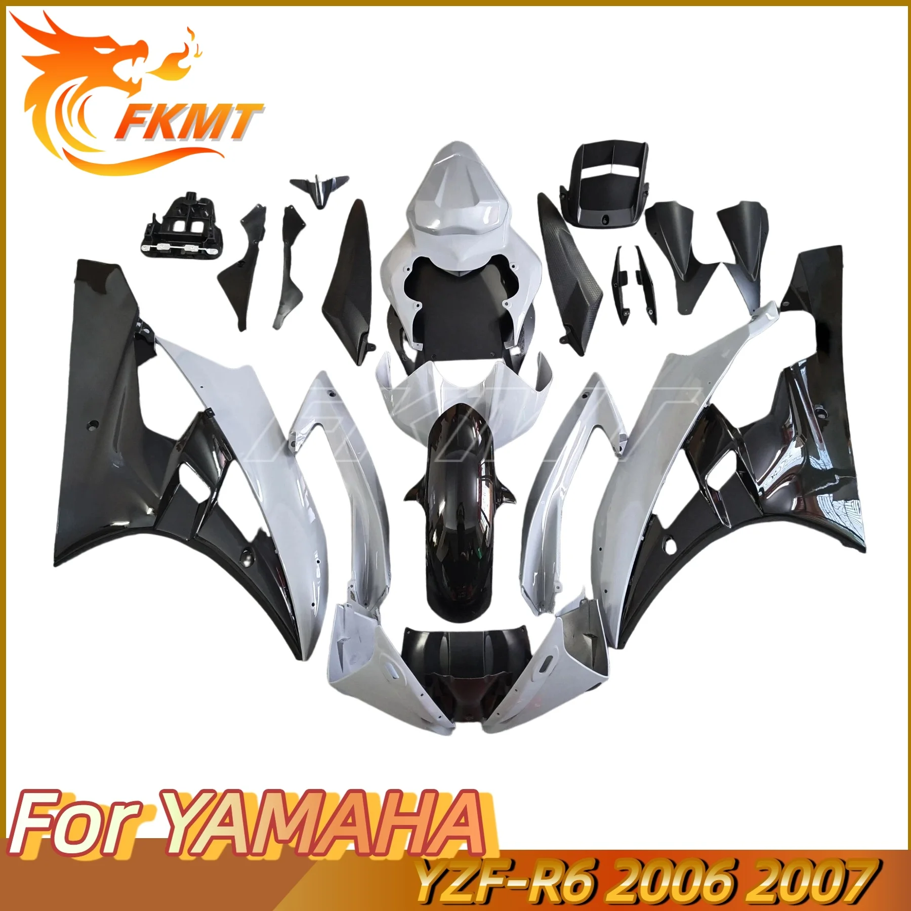

The New ABS Fairings Kit Fit for YAMAHA YZF- R6 2006 2007 06 07 Carbon painted look